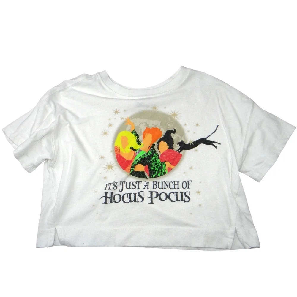 Kids Old Navy Disney Hocus Pocus‎ Graphic Cropped T Shirt Size L 10 12
